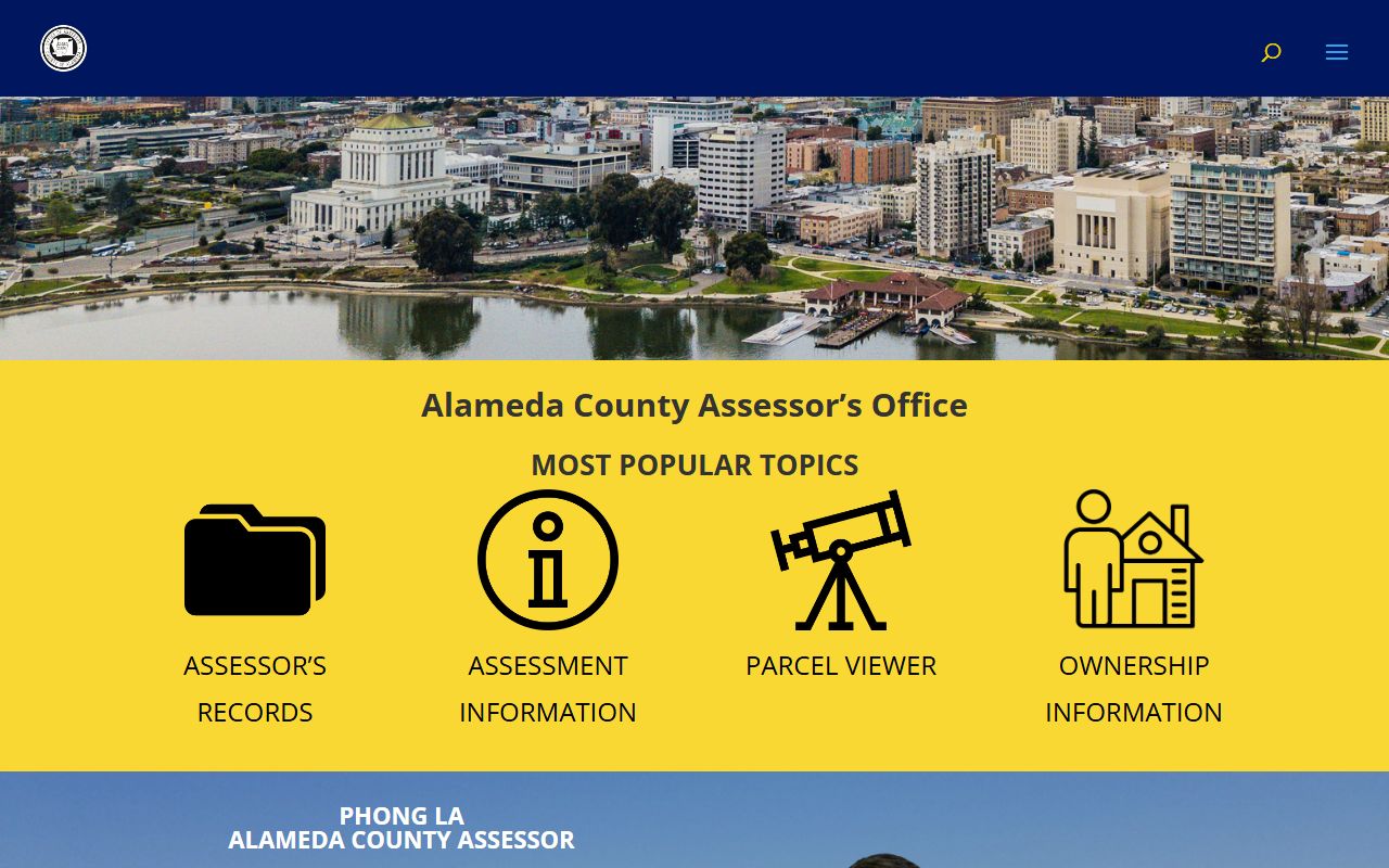Alameda County white pages assessor website